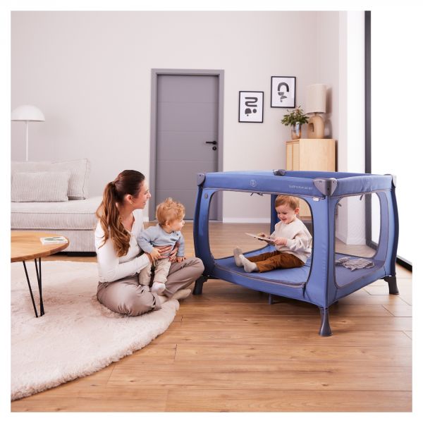 Lit parapluie parc pliant Sleep N Play SQ Set Dark-Blue