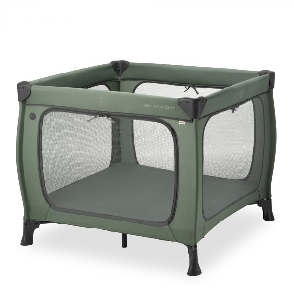 Lit parapluie parc pliant Sleep N Play SQ Set Dark-Green