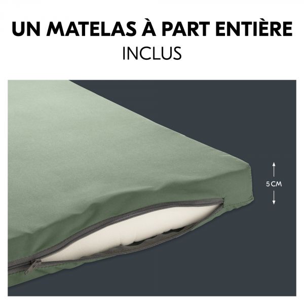 Lit parapluie parc pliant Sleep N Play SQ Set Dark-Green