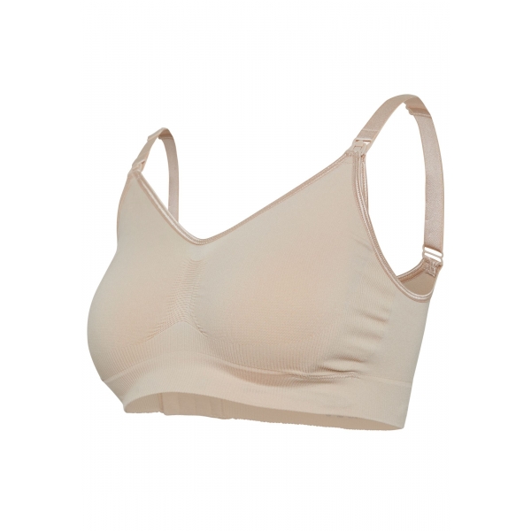 Soutien gorge allaitement sans armature beige taille L