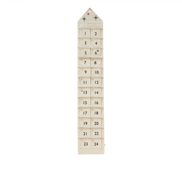 Calendrier de l'avent étoile Narrow Sand Black