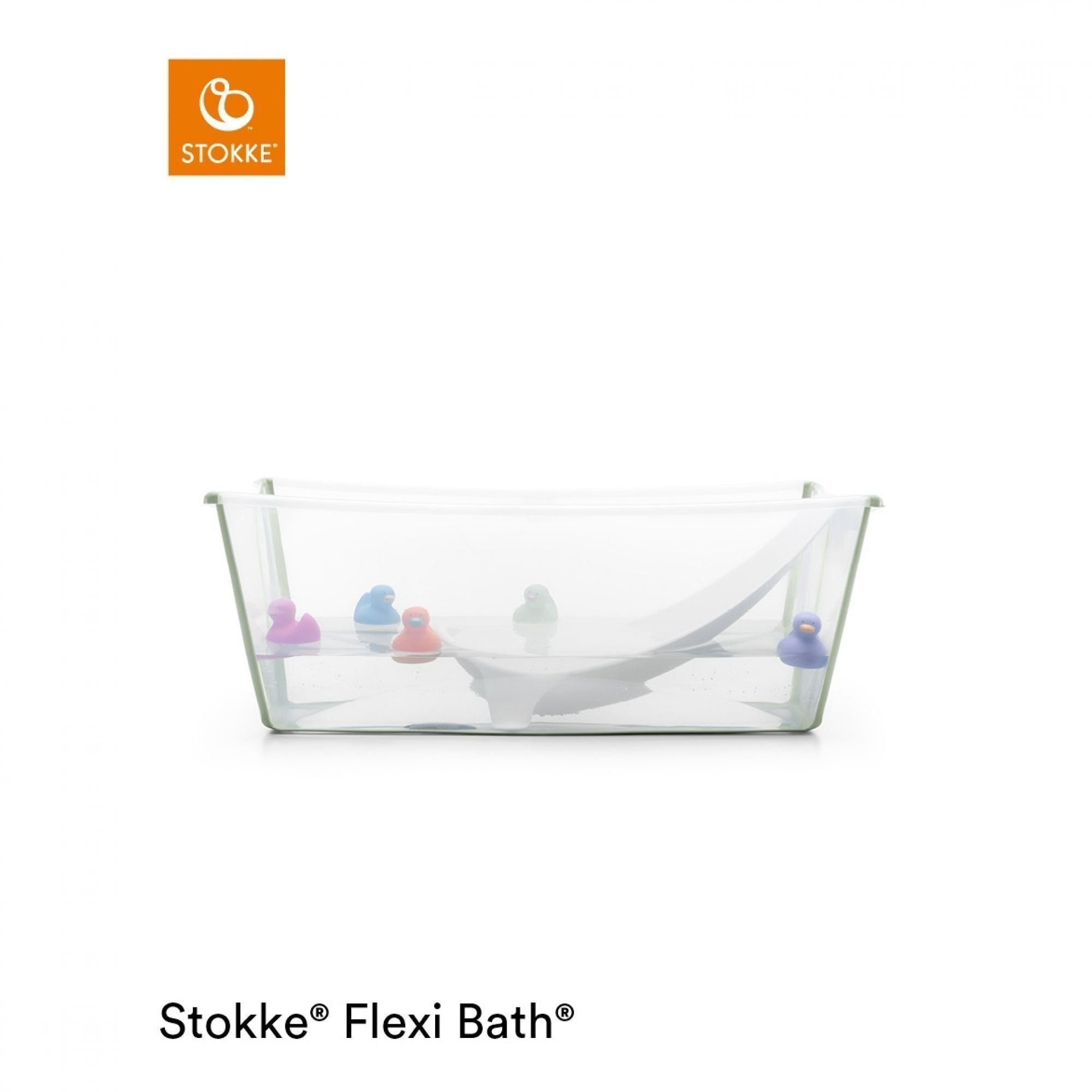 Pack baignoire Flexi Bath XL + transat transparent/green