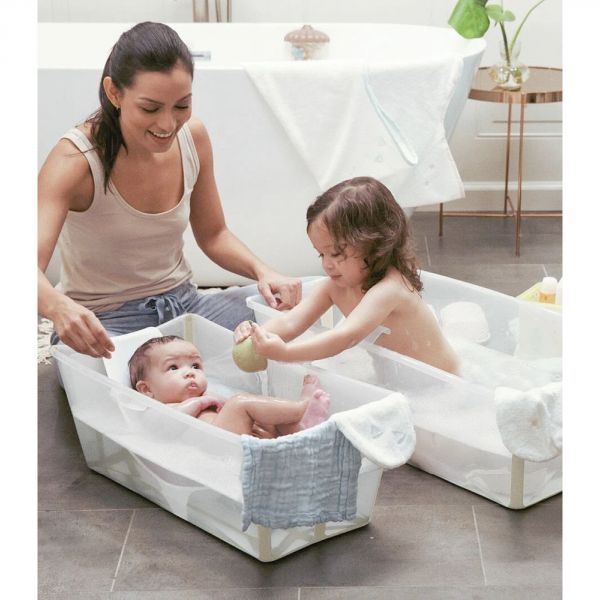 Baignoire Flexi Bath XL Sandy beige + transat de bain