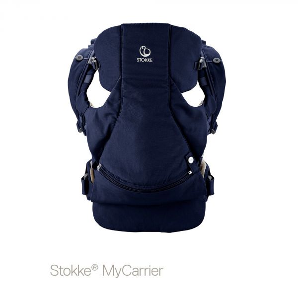 Stokke Porte Bebe Ventral Et Dorsal Mycarrier Bleu Profond Made In Bebe