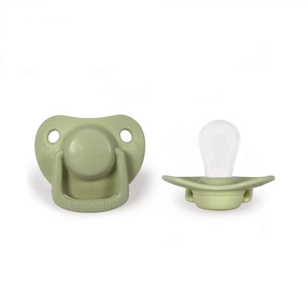 Lot de 2 sucettes anatomique en silicone - Pistacie 6m+ -