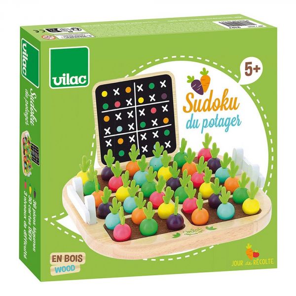 Jeu de Sudoku pour enfant - Jour de récolte Légumes