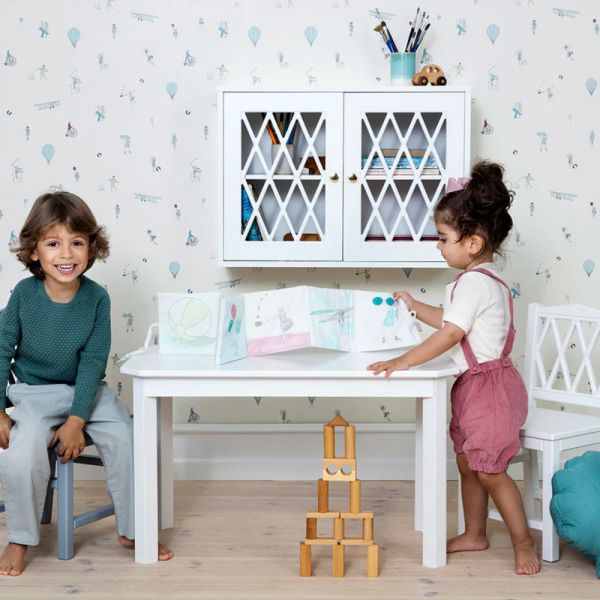 Table enfant Harlequin Blanc