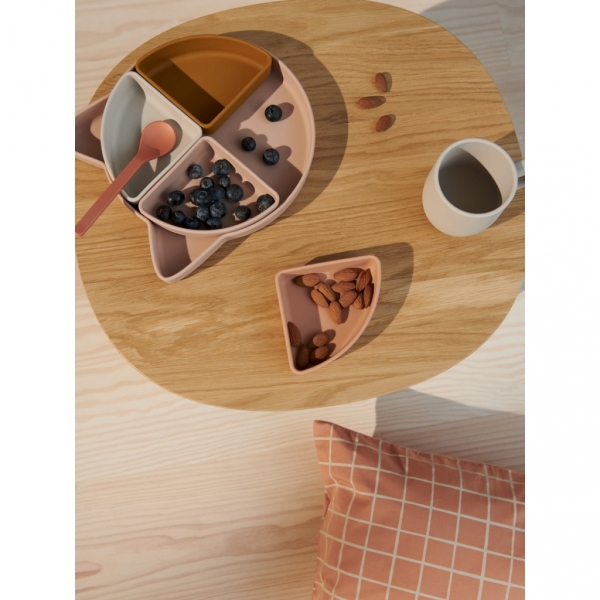 Assiette compartimentée Arne Cat rose multi mix