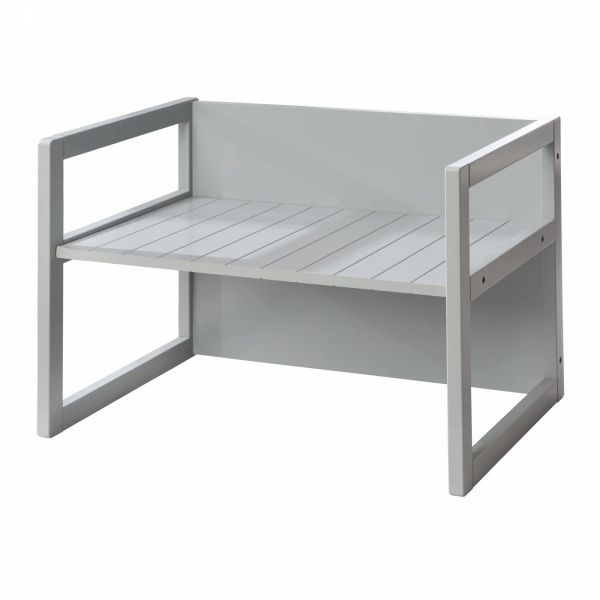 Banc enfant 2 en 1 gris