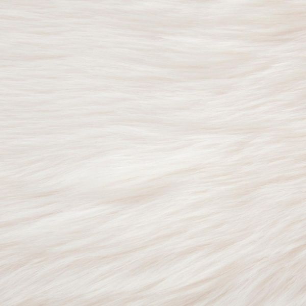 Tapis enfant 60 x 90 cm fourrure blanc