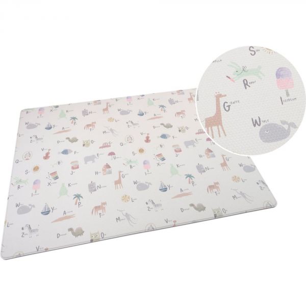 Tapis de jeu lavable en vinyle - Alphabet