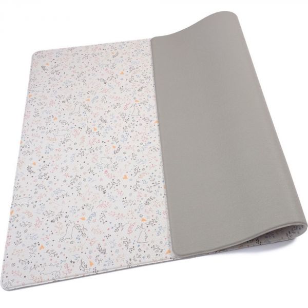 Tapis de jeu lavable en vinyle - Petits lapins