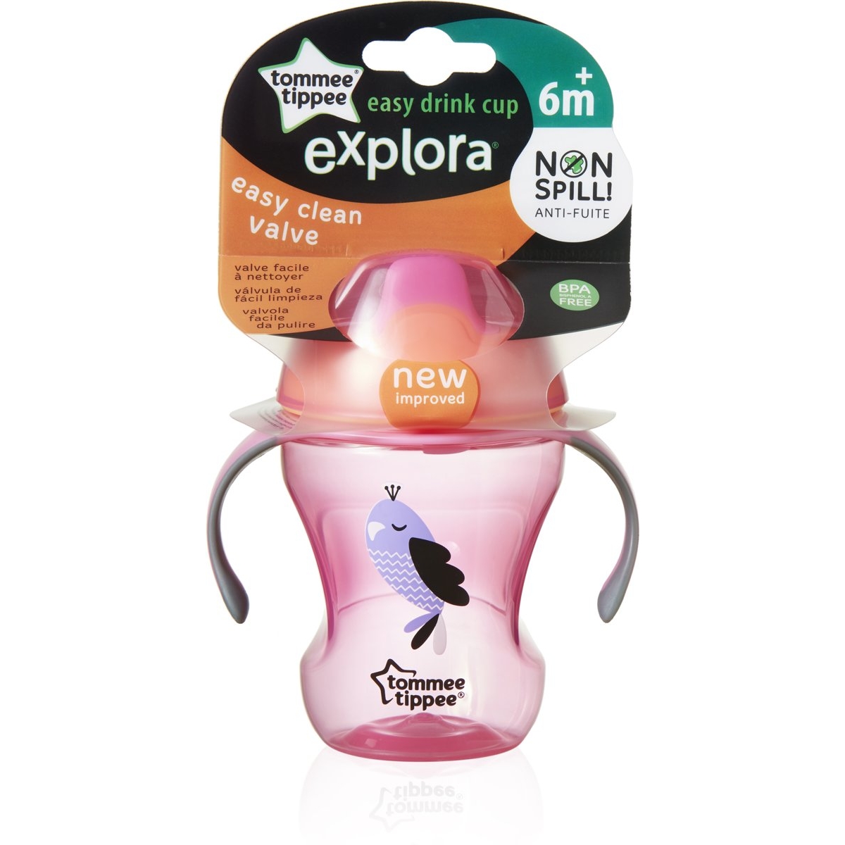 Tommee Tippee Tasse A Bec Easy Drink Fille 6m Made In Bebe