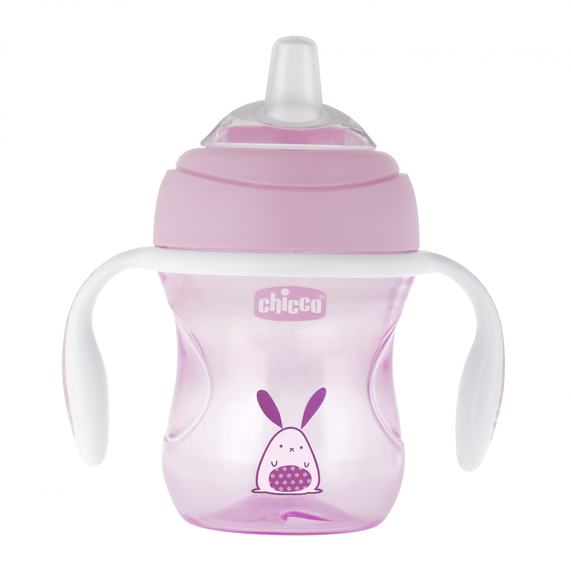 Chicco Tasse Transition Bec Souple Silicone 4m Rose Made In Bebe