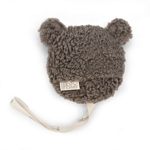 Attache sucette Teddy Bouclette Brun