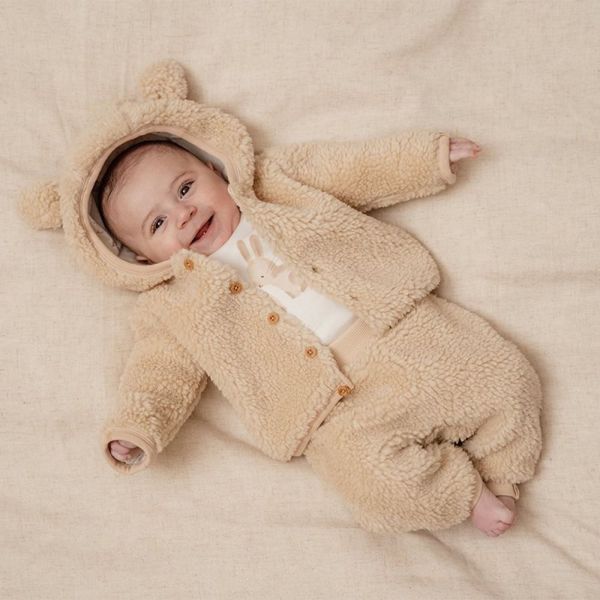 Gilet bébé Teddy Off White taille 62