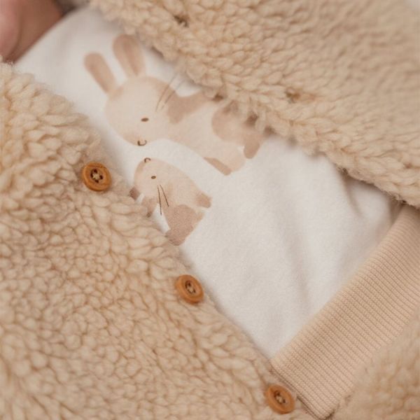 Gilet bébé Teddy Off White taille 62