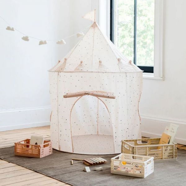 Tente en tissu enfant Terrazzo crème