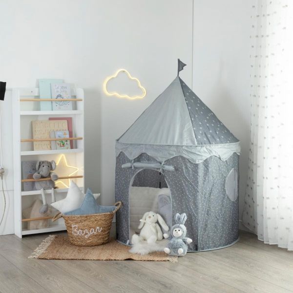 Tente en tissu enfant Pop-Up Grise