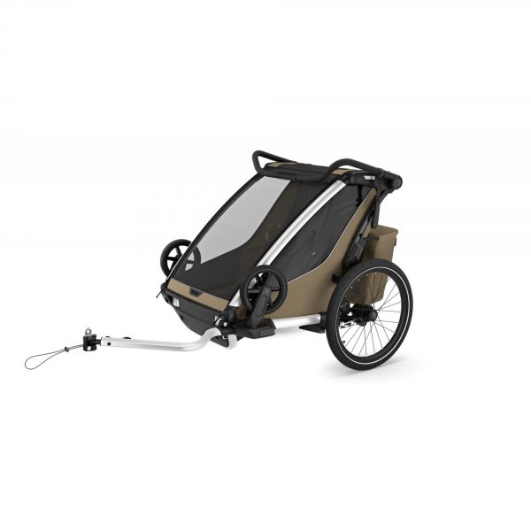 Remorque pour vélo Chariot Cross 2 Faded khaki