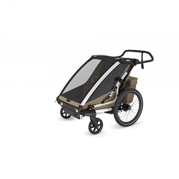 Remorque pour vélo Chariot Cross 2 Faded khaki