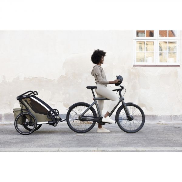 Remorque pour vélo Chariot Cross 2 Faded khaki