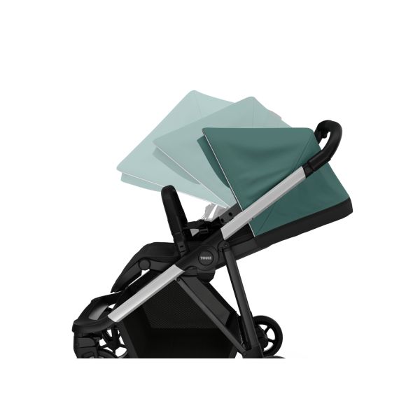 Poussette Shine Mallard green on Aluminium
