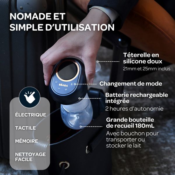 Tire-lait électrique simple sans fil Night blue