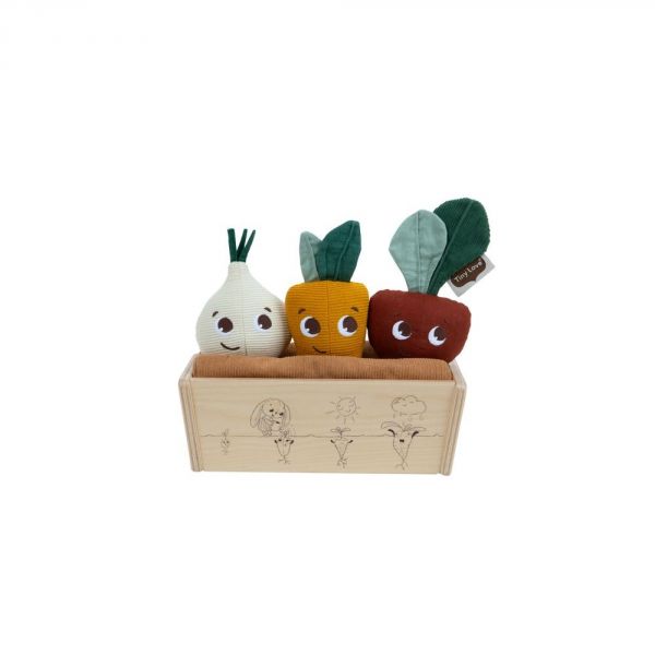 Cagette de 3 peluches légumes - Garden of Adventures