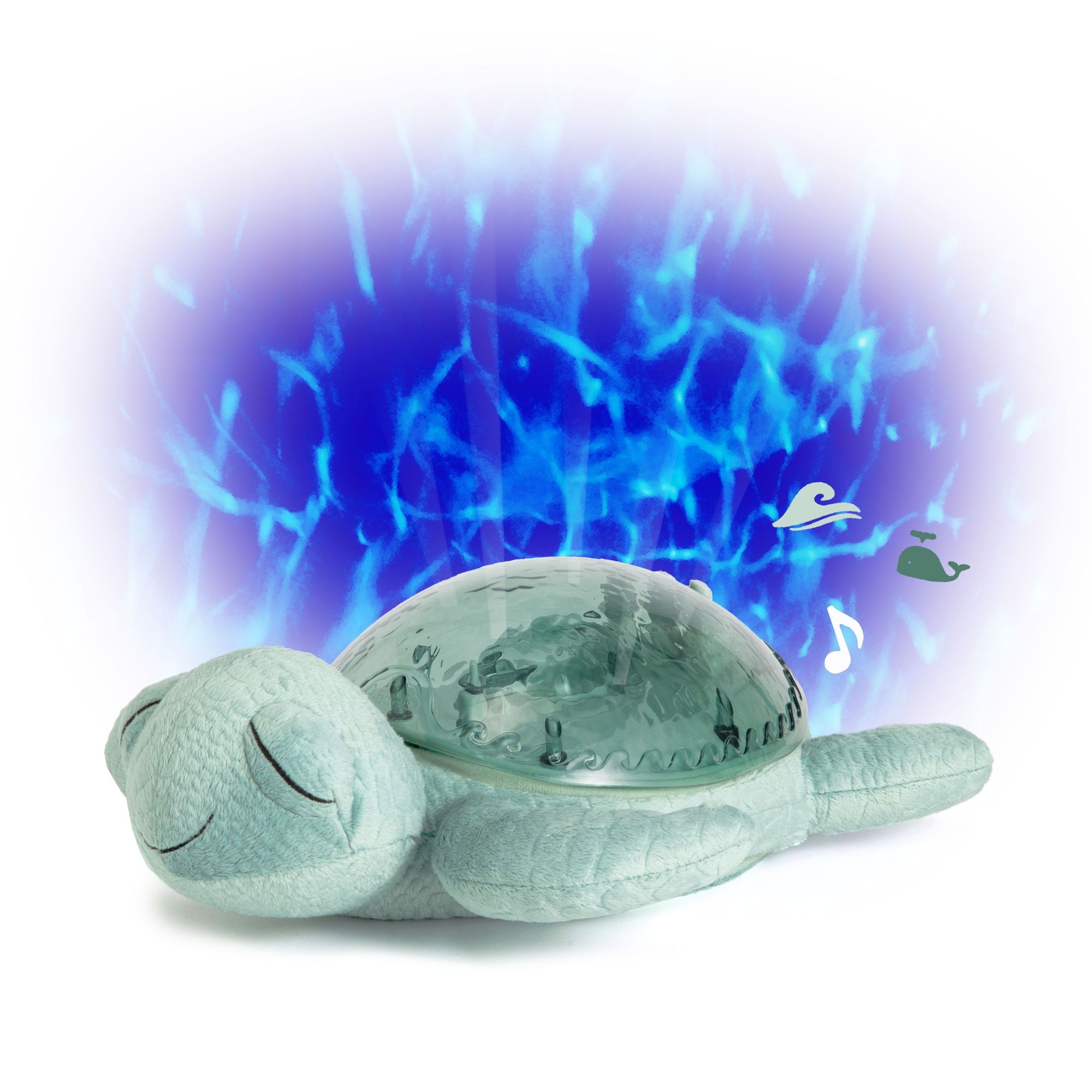 Cloud-B - Veilleuse baleine tranquille et son bébé - Bleu
