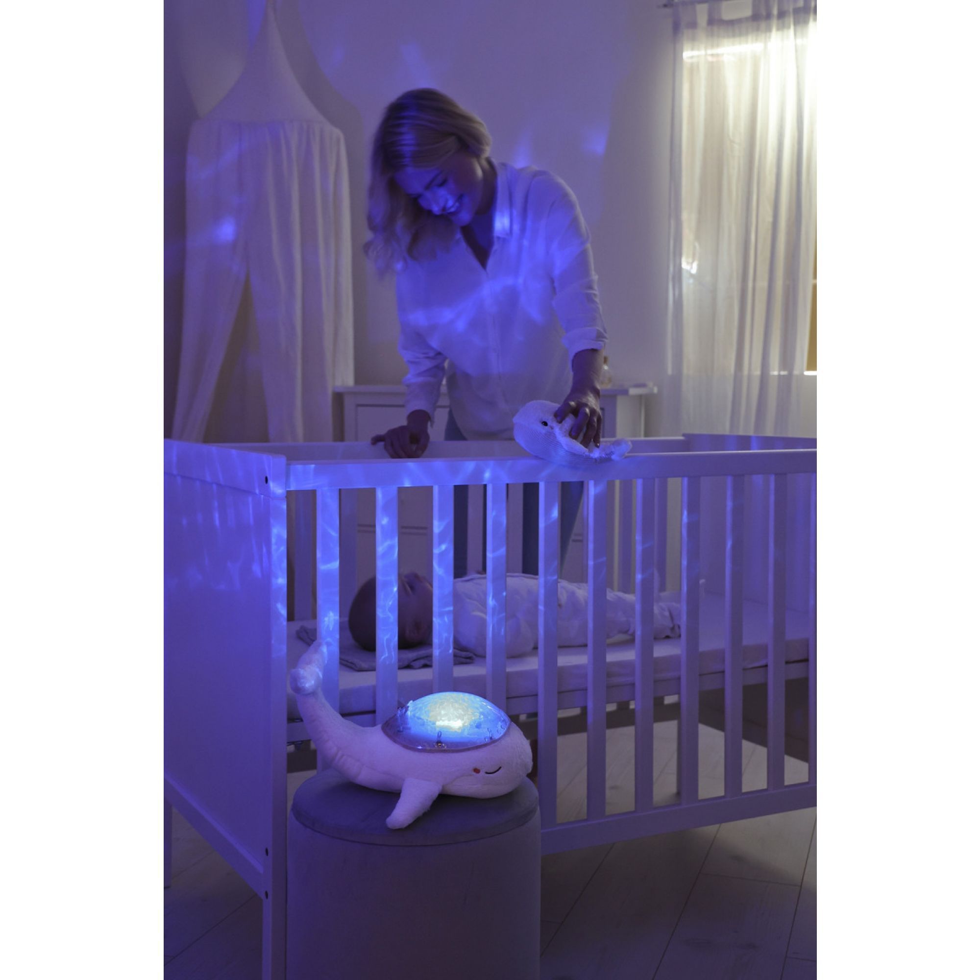 Veilleuse bébé projection plafond musicale Tortue tranquille verte - Made  in Bébé