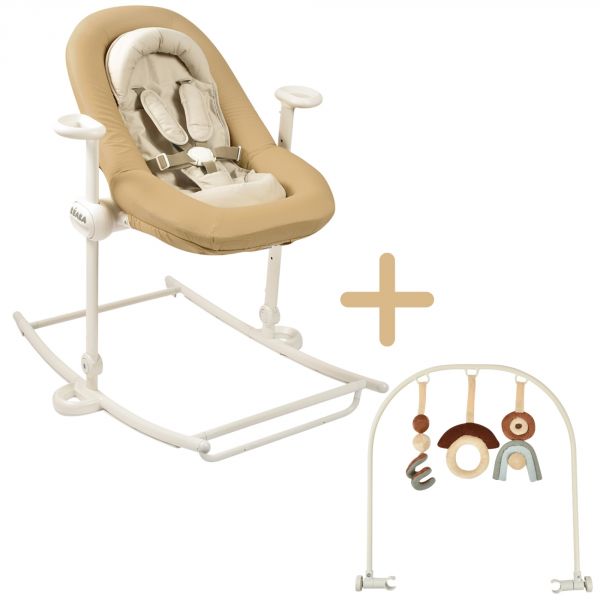 Transat bébé Up & Down Plus Ocre + arche de jeux