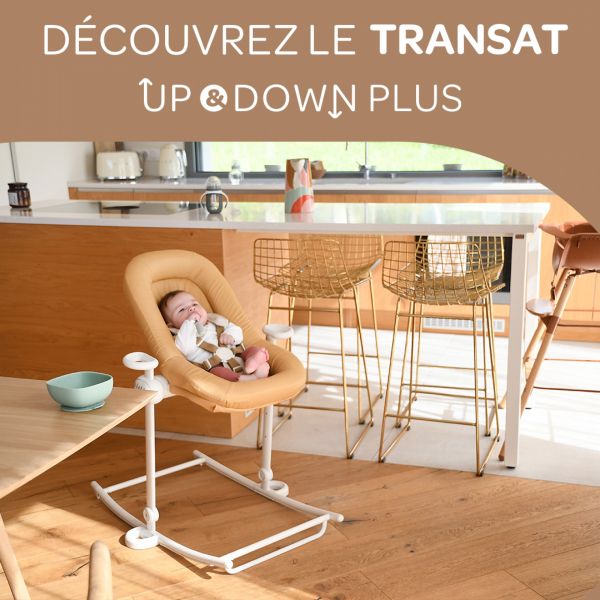 Transat bébé Up & Down Plus Ocre + arche de jeux