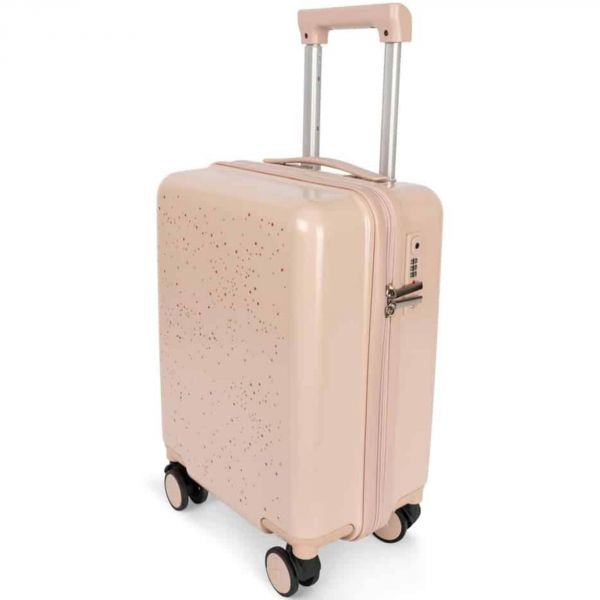 Valise enfant - Rose à paillettes