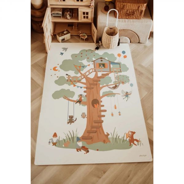 Tapis de jeu réversible 2 en 1 EEVAA Treehouse