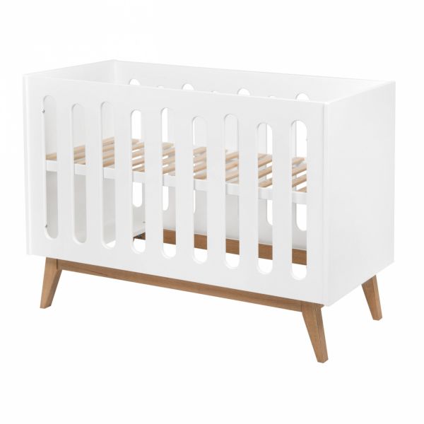 Lit bébé 60x120 cm évolutif en canapé Trendy White