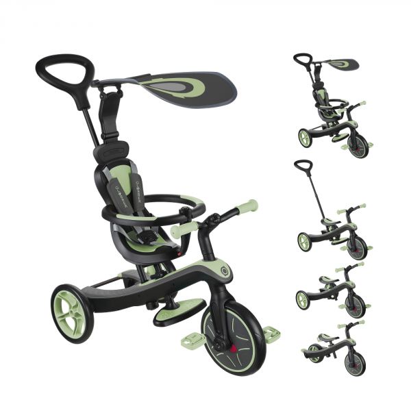 Tricycle explorer 4 en 1 évolutif Vert sauge