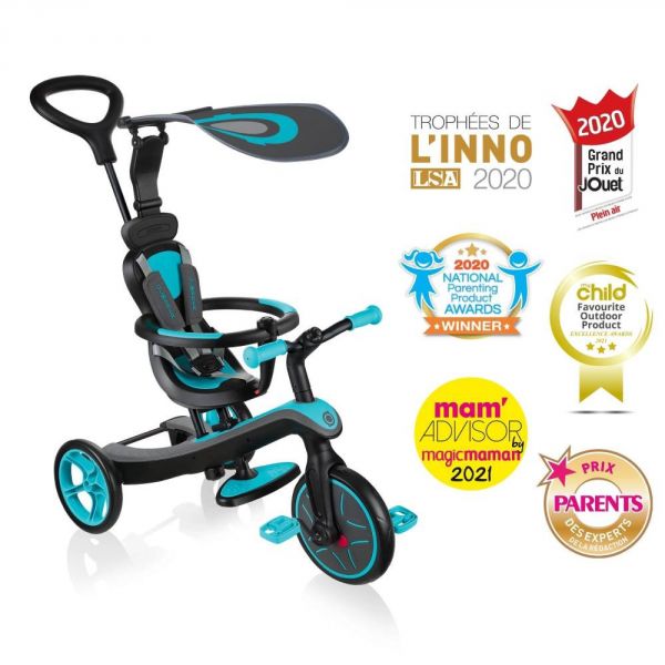 Tricycle explorer 4 en 1 évolutif Teal / Turquoise