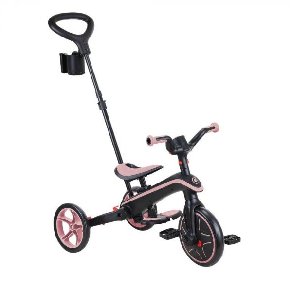 Tricycle explorer 4 en 1 évolutif et pliable Pastel Rose