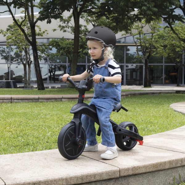 Tricycle explorer 4 en 1 évolutif et pliable Noir / Gris