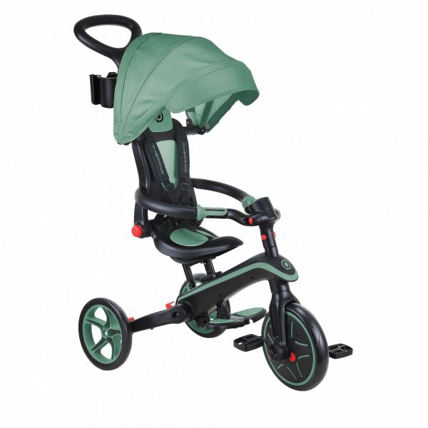 Tricycle explorer 4 en 1 évolutif et pliable Olive