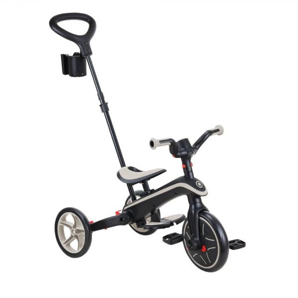 Tricycle explorer 4 en 1 évolutif et pliable Taupe