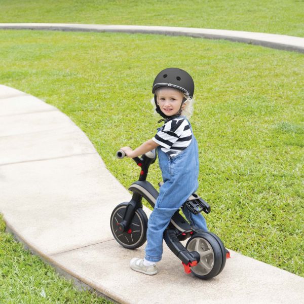 Tricycle explorer 4 en 1 évolutif et pliable Taupe