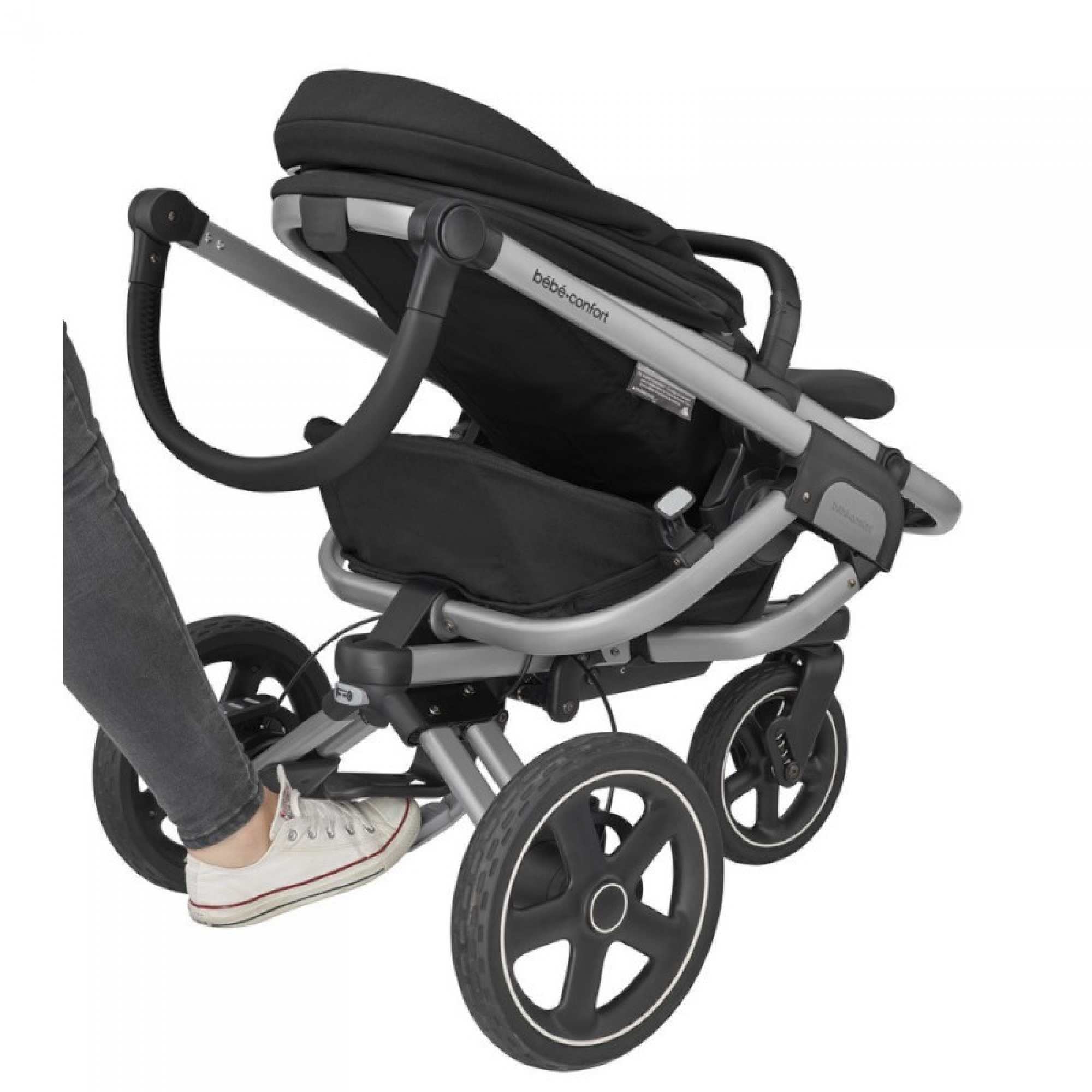 Bebe Confort Pack Poussette Trio Nova 3 Roues Amber Plus Cabriofix Essential Black Made In Bebe