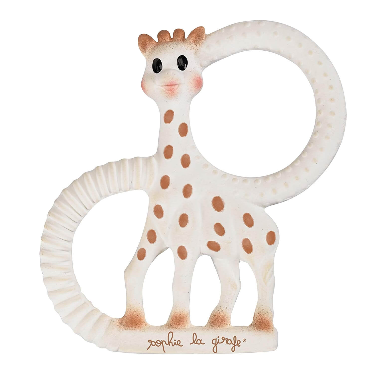Bateau de bain Sophie la girafe dans une boîte cadeau blanche