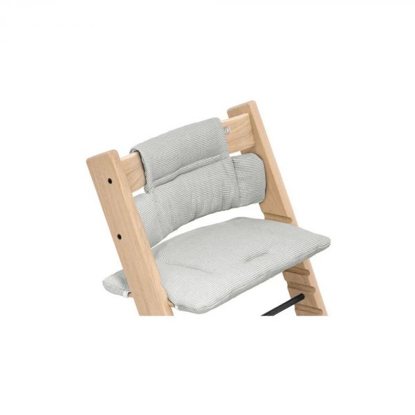 Pack Chaise haute Tripp Trapp avec son Baby Set et son coussin Gris tempête