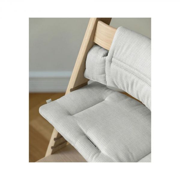 Pack Chaise haute Tripp Trapp avec son Baby Set et son coussin Gris tempête