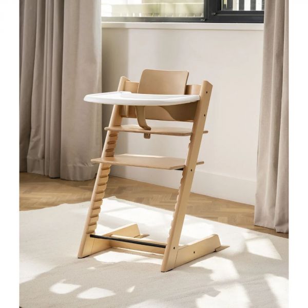 Pack Chaise haute Tripp Trapp avec son Baby Set et sa tablette Blanc