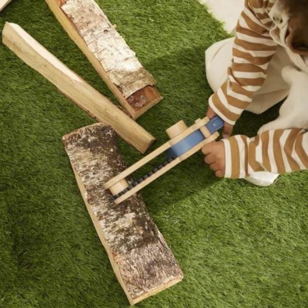 Tronçonneuse enfant en bois