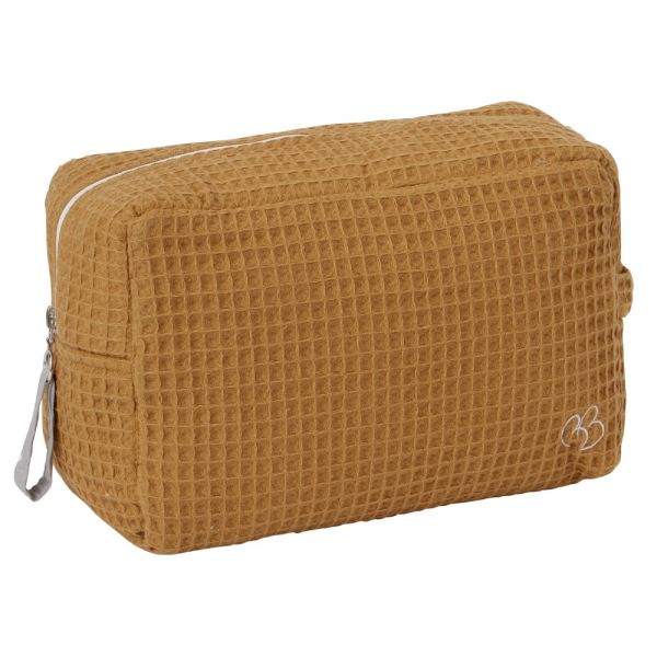 Trousse de toilette nid d'abeille Noisette